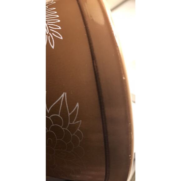 Vintage Pyrex Nesting Bowls Set Of 2 Mixing Woodland‎ Brown Floral #401 #402 - Picture 9 of 9